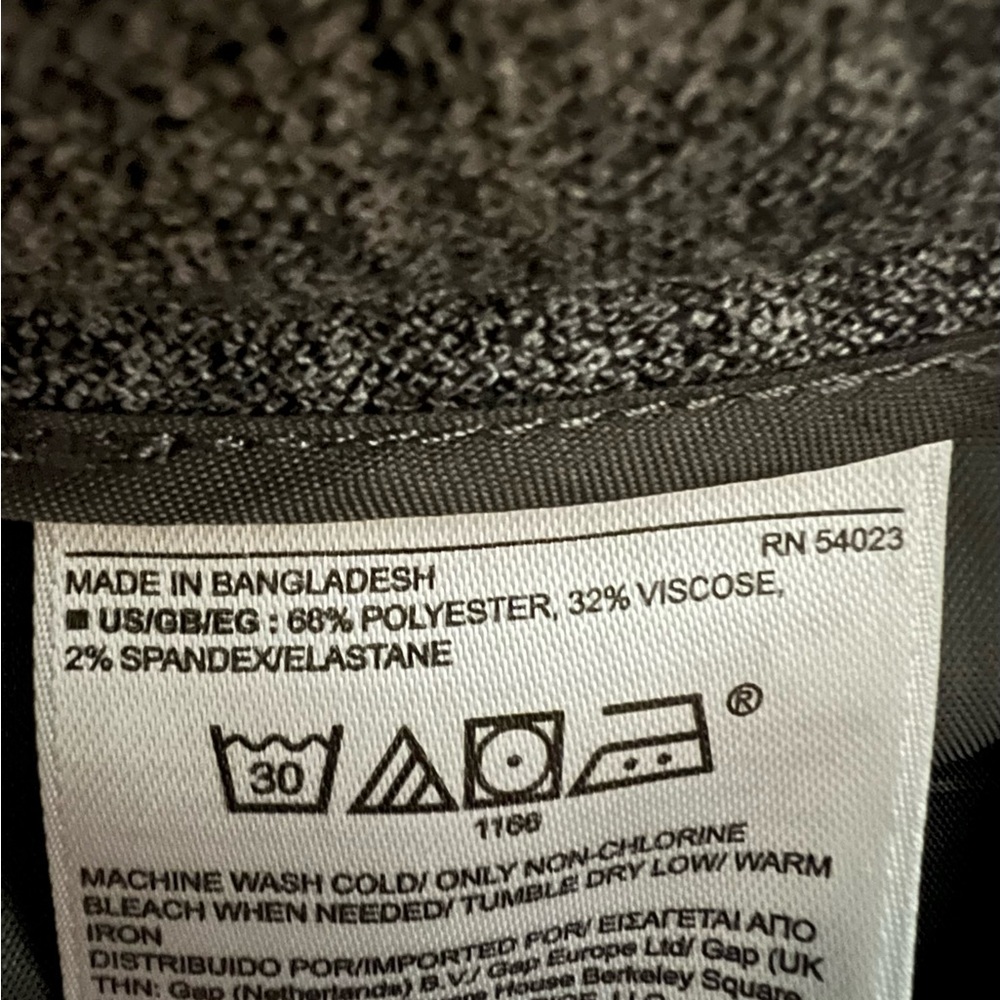 NWOT Banana Republic Wide Leg mid rise Gray Trousers size 4 - Picture 10 of 10
